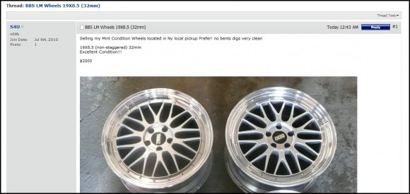 USED BBS LM Wheels For Sale