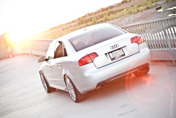 Audi A4 with Quad Exahust, BBS Wheels