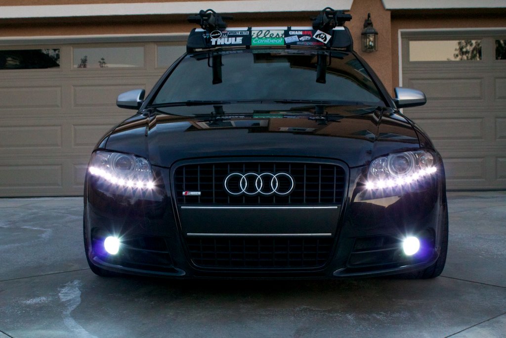 Ryans Audi A4 with Fly's LEDs This month's Featured Ride is a friend of