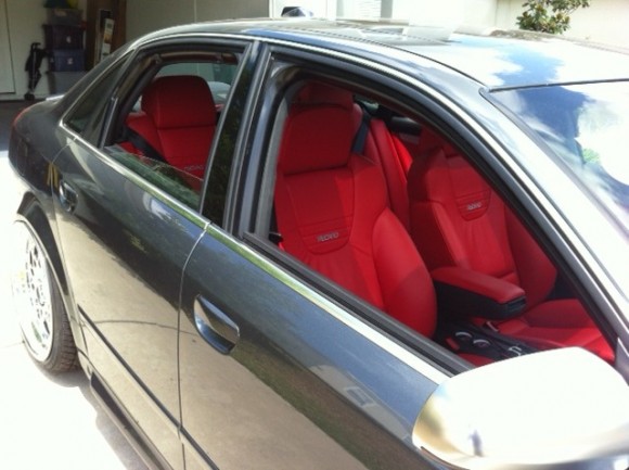 Red Recaro Audi Seats Red Recaro Audi Seats