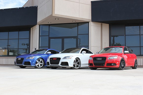 Red White and Blue Audis