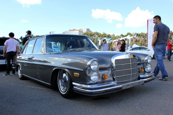 Slammed Old School Benz