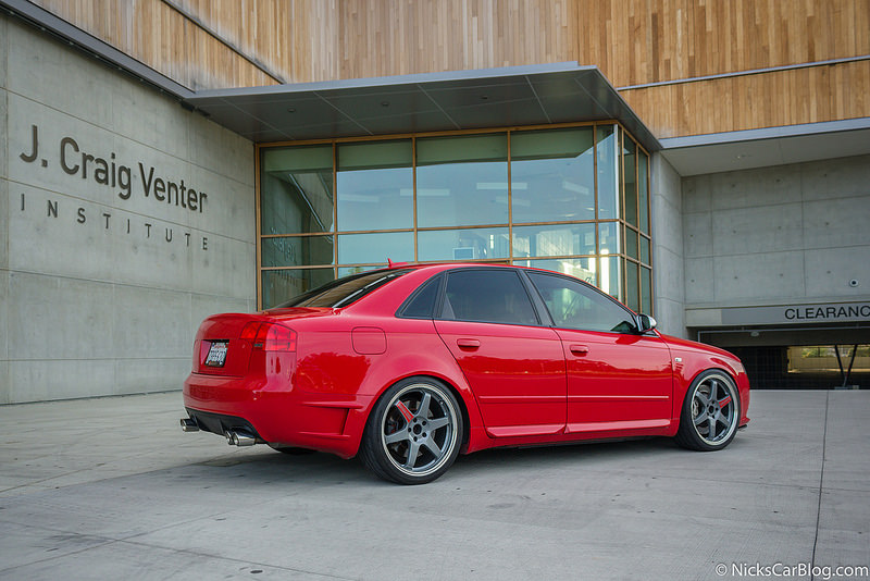 BAGGED AUDI A4 B6: INTO THE RED