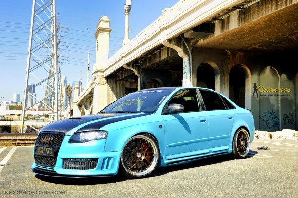 Featured Ride: Randy’s Matte Turquoise B7 Audi A4 on HREs – Nick's Car Blog