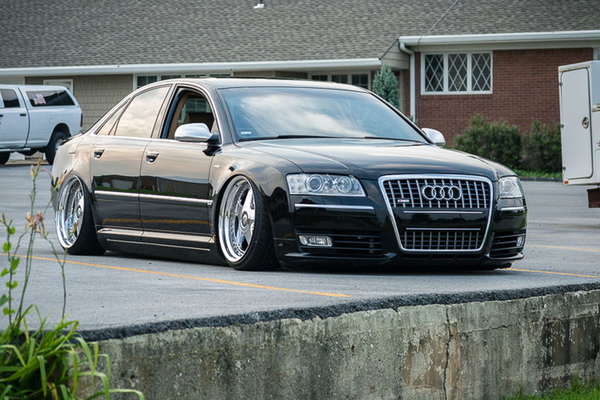 Bagged D3 Audi A8 on OZ Futura Wheels – Nick's Car Blog